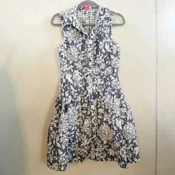 Betsy Johnson floral midi dress 2 - Picture 1 of 4